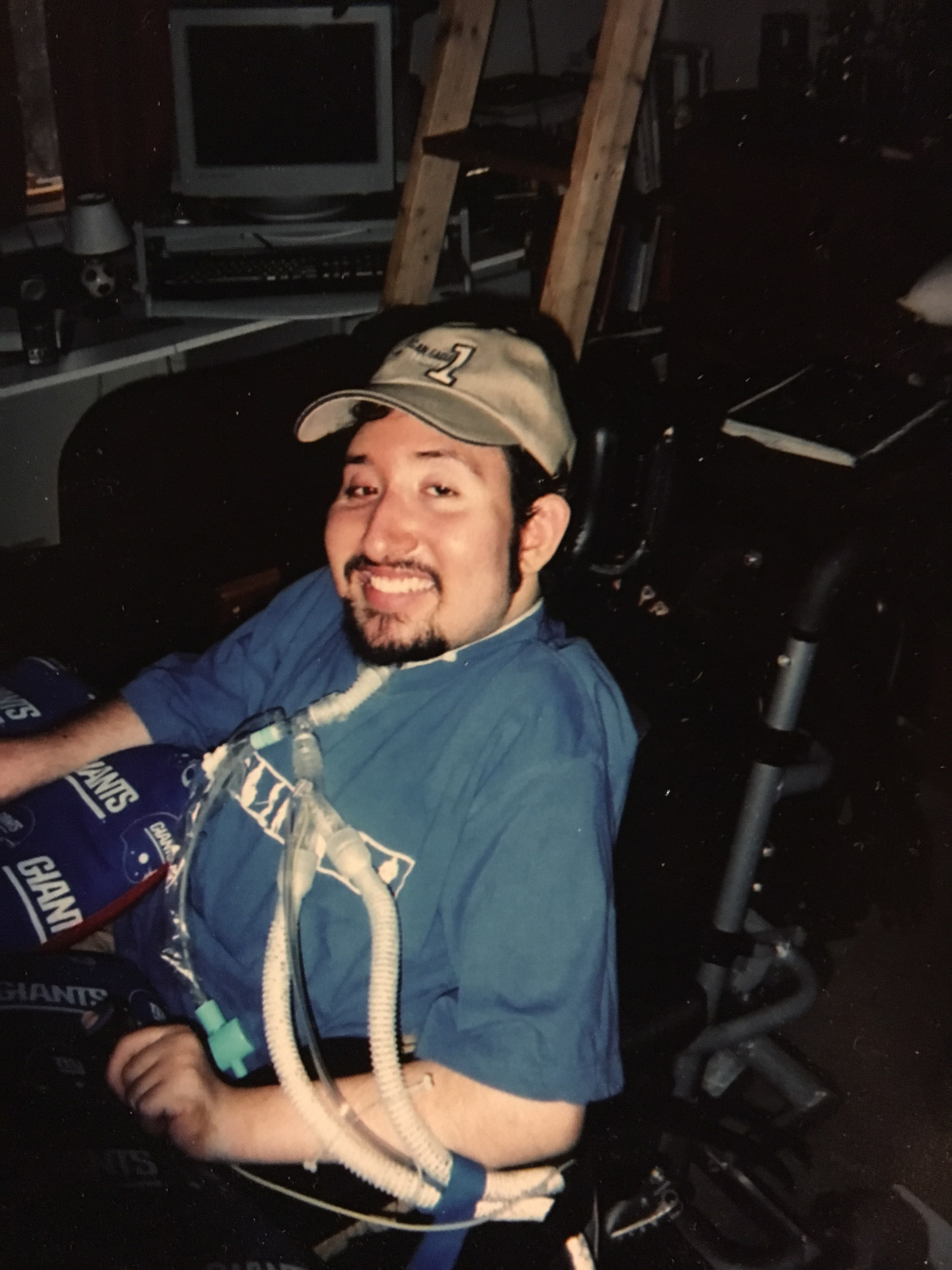 Eric with his NY Giants gear