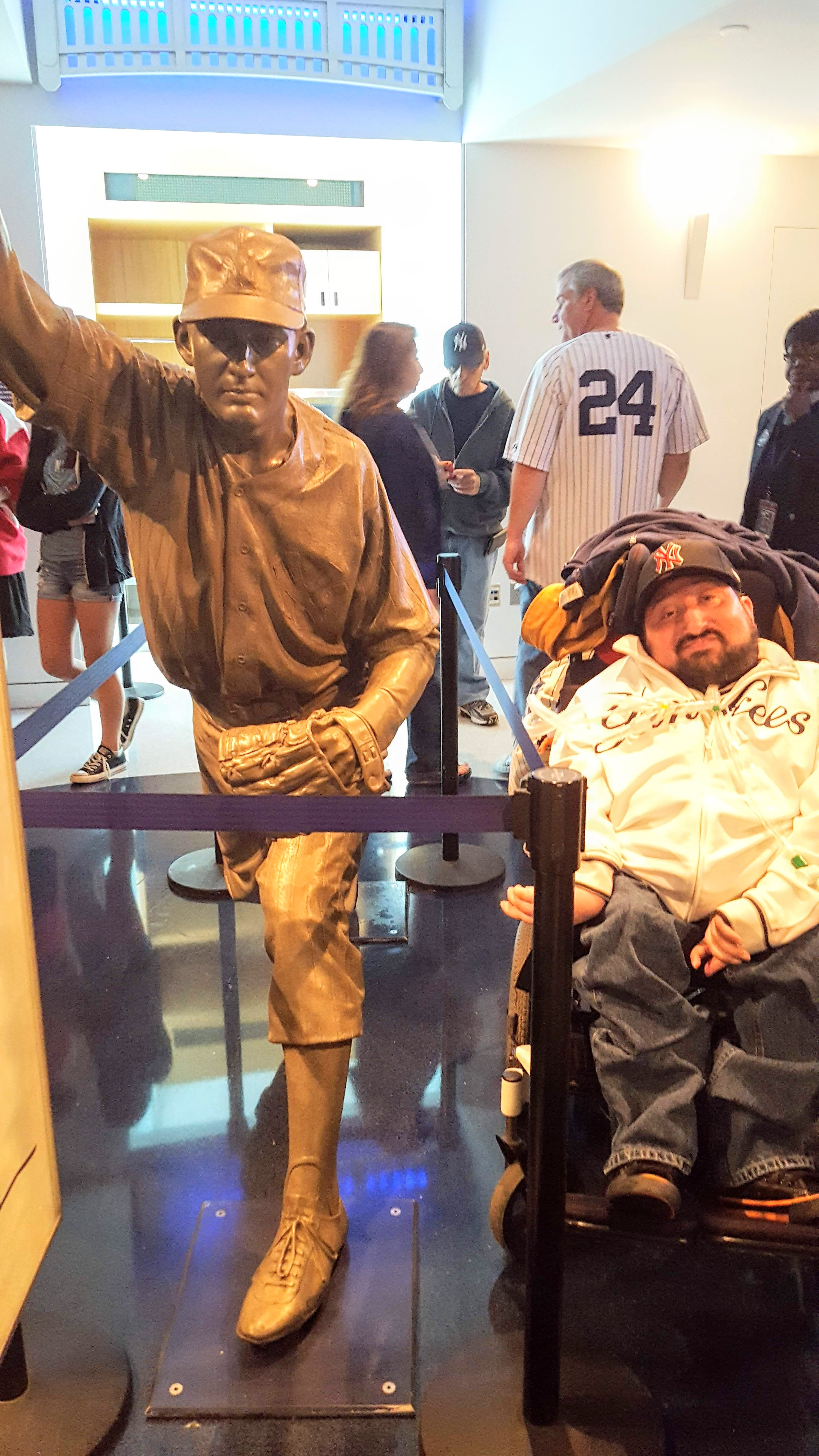 Eric at the Yankees Hall of Fame